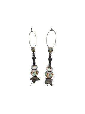 Capodimonte lamps X2 Italy working